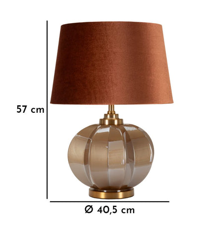 Lampada da tavolo Praga -A- Elegante Ø 40,5x57 con dimensioni 57 cm altezza e 40,5 cm diametro, ideale per arredamento moderno.