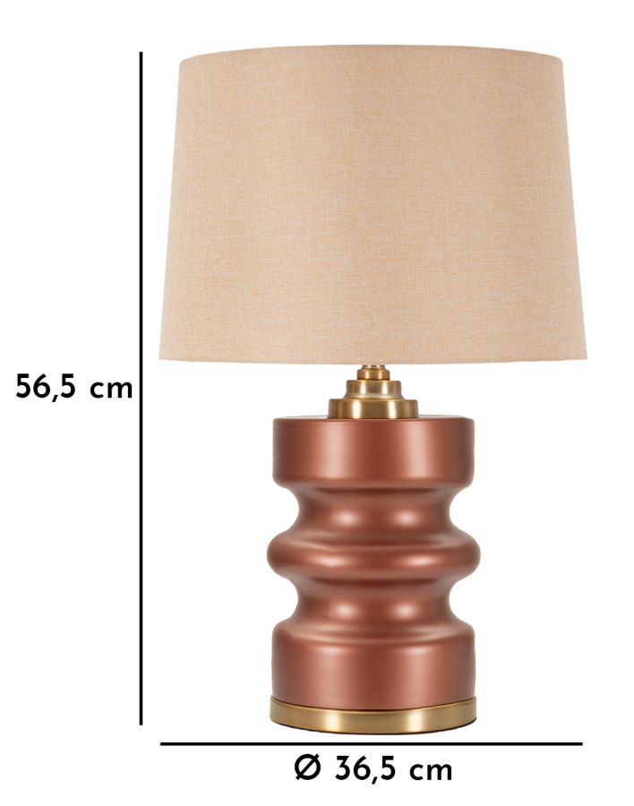 Lampada Rosenthal con misure 56,5 cm di altezza e 36,5 cm di diametro. Perfetta per arredare con eleganza ambienti moderni.