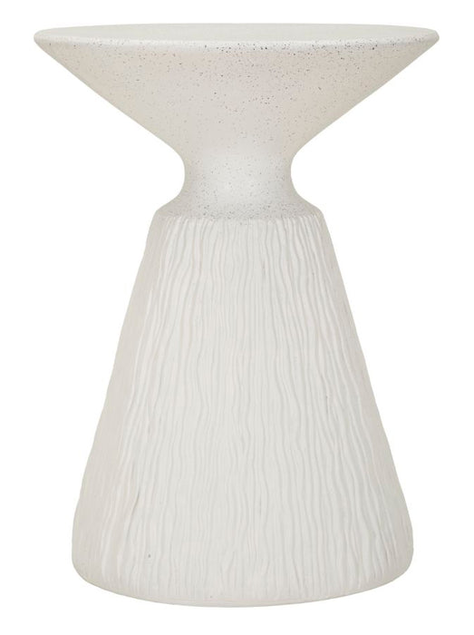 Tavolinetto Cone Conico Scultoreo Elegante Design Moderno Diametro 40 cm Altezza 53 cm