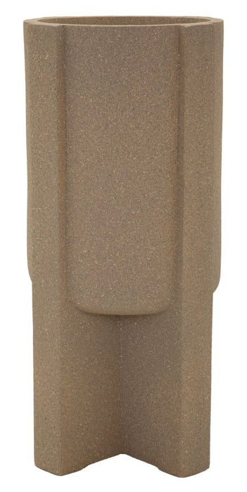 Vaso Da Esterno Moai Diametro 39 Cm Altezza 80,5 Cm Apertura 30 Cm Poliresina Decorativo Contemporaneo