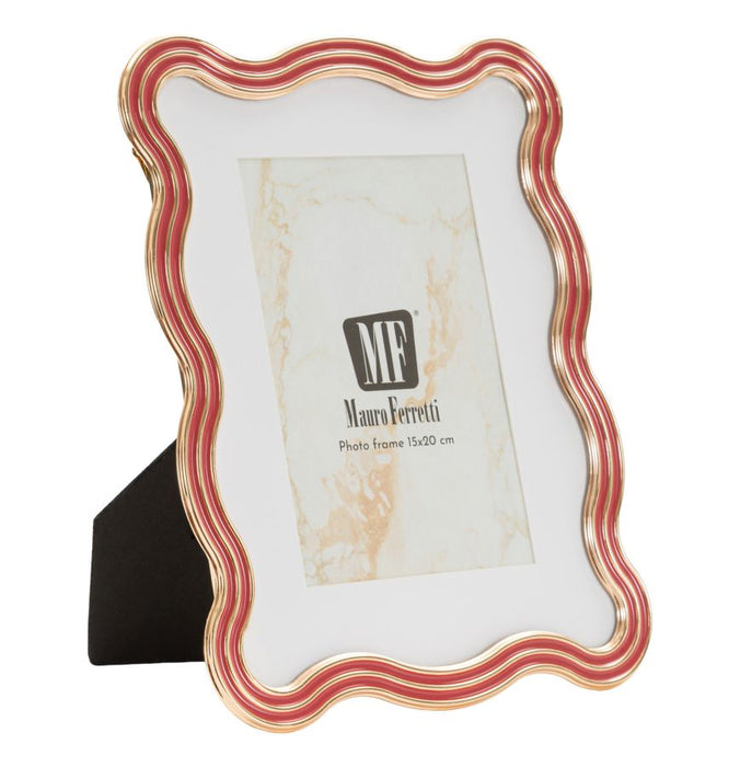 Cornice Elizabeth Rossa Misura Interna 15x20 Cm Elegante In Stile Vintage Compatta Per Foto