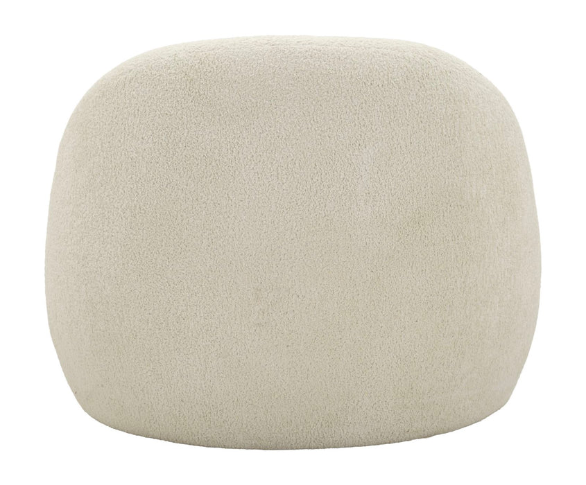 Poltrona Ginevra Bianca In Plywood Con Tessuto Bouclé Morbido E Comfort Nordic 81x78x64 Cm