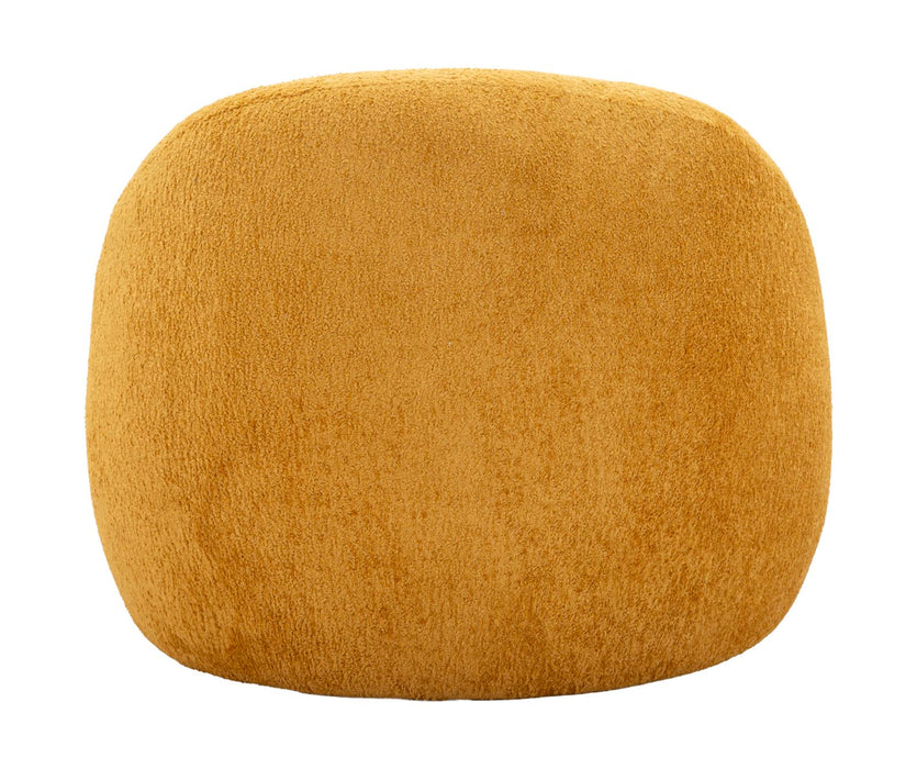 Poltrona Ginevra Senape Bouclé Con Struttura In Plywood Imbottitura In Schiuma E Poliestere 81x78x64 Cm