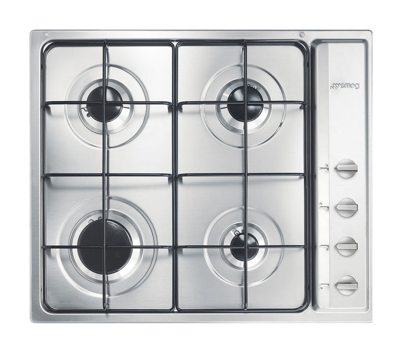 Piano Cottura Incasso Gas 4 Zone 60cm Inox