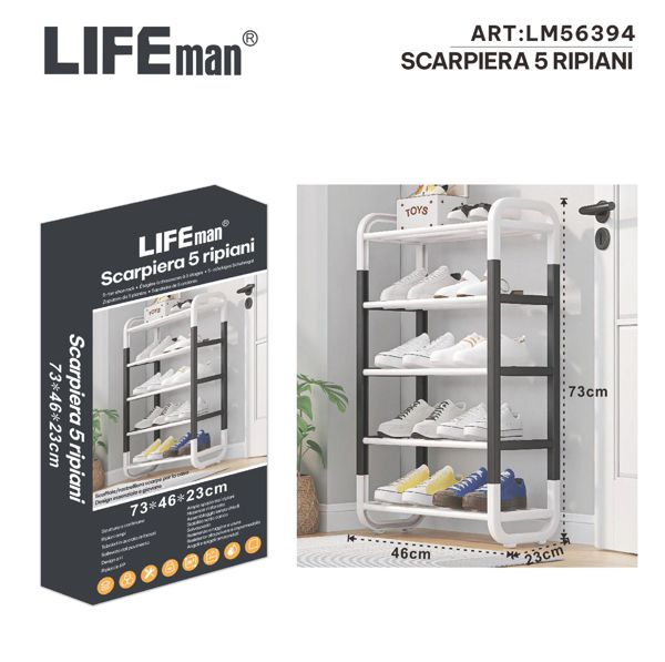 Scarpiera 5 ripiani