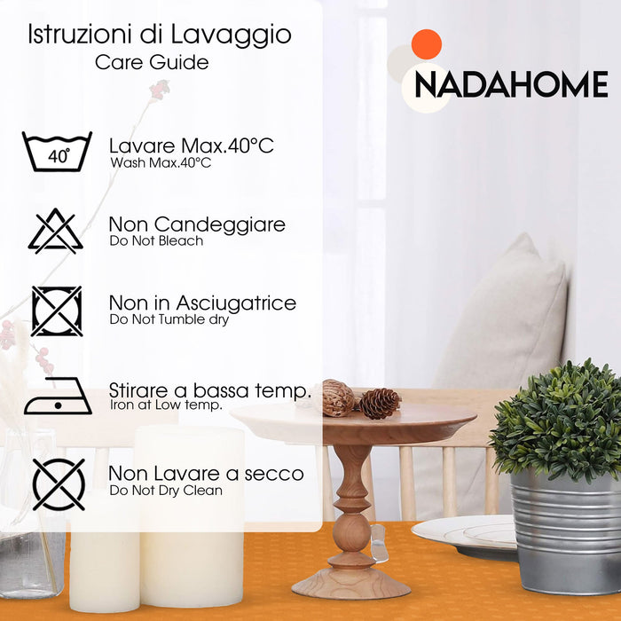 Tovaglia da Tavola 12 Posti tinta unita in Cotone Damina 0700