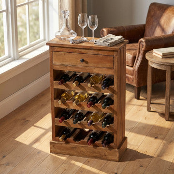 Cantinetta in legno di mogano 50x22x77,5 cm colore marrone