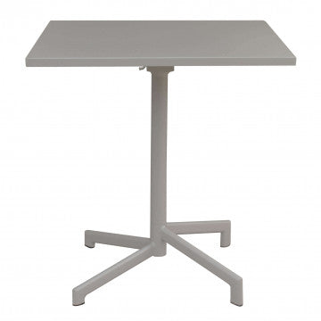 Tavolo quadrato 70x70 cm in acciaio con tubi strutturali e trattamento antiruggine