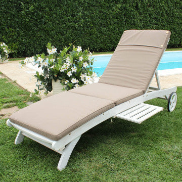 Cuscino lettino poliestere sfoderabile idrorepellente 194,5x59 cm