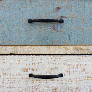 Mobile in legno con 4 cassetti e 4 ante, dimensioni 100x40x86 cm