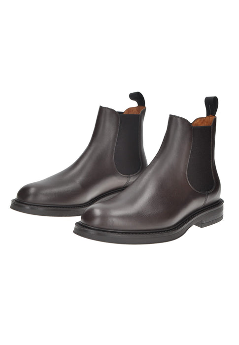 Beatles FRAU Stivali In Pelle Con Chiusura Doppio Elastico E Sottopiede Imbottito Con Fondo Gomma E Tacco 3 Cm