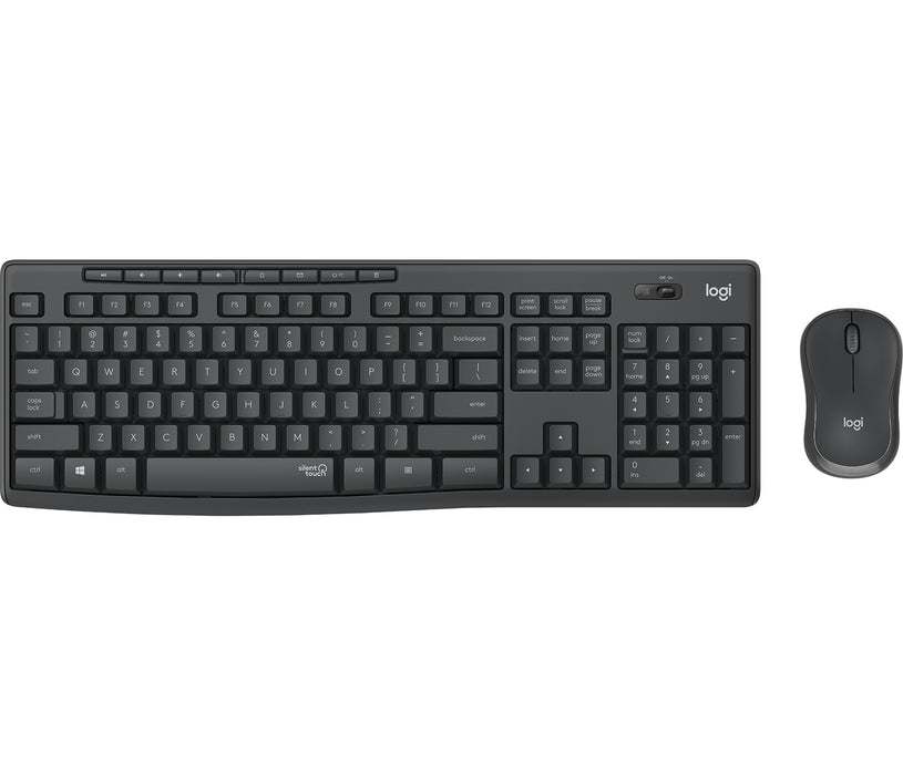 Kit Tastiera Mouse Senza Fili Grigio Grafite Logitech MK295