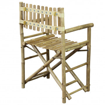 Regista in bamboo marrone 60x44x88 cm struttura in legno