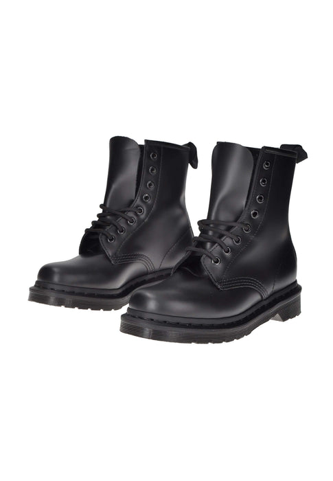 Dr. Martens 1460 Mono Stivali In Pelle Con Lacci Sottopiede Imbottito Suola In Gomma