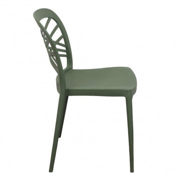 Sedia Harmonie Polipropilene Verde Impilabile 80,5h