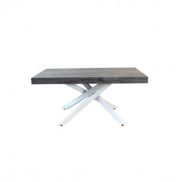 Tavolo allungabile con piano MDF melaminico effetto legno 160/240x90 cm