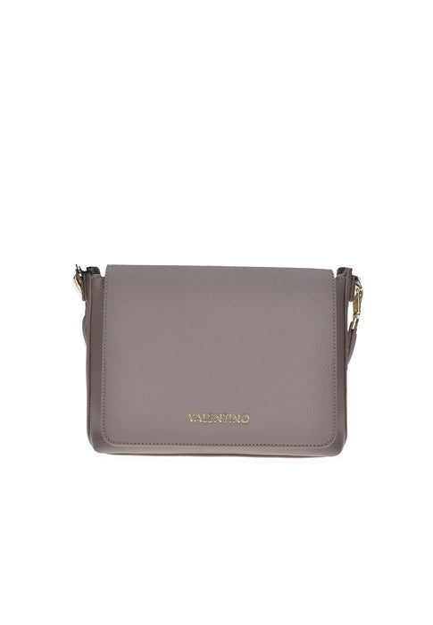 Valentino Bags Borsa A Spalla In Ecopelle Con Chiusura A Patta E Logo Frontale Tracolla In Tessuto 27x20x11 Cm