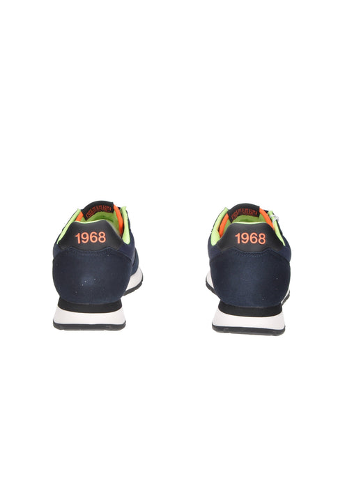Sun68 Tom Fluo Sneakers in Camoscio con Lacci Sottopiede Imbottito in Tessuto Fondo in Gomma Z45102