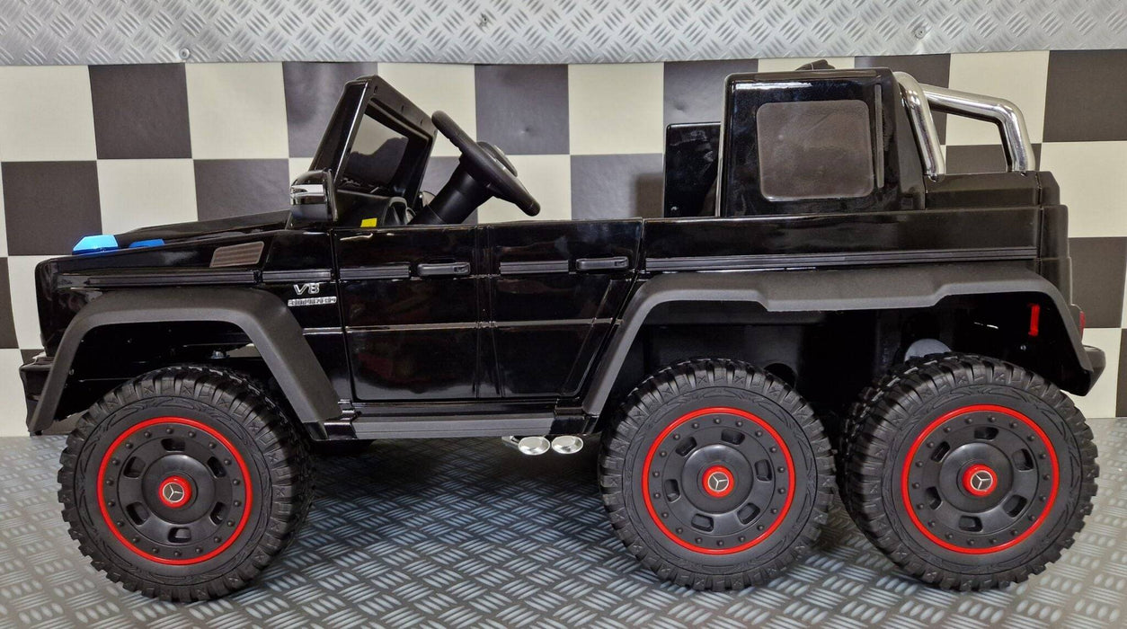 Auto Elettrica per Bambini Mercedes G63 AMG 6×6 12 V – Nero Metallizzato