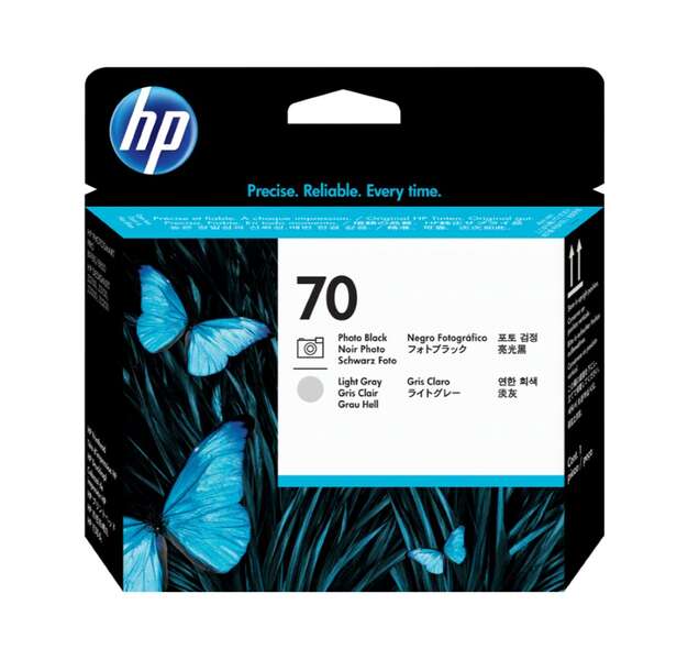 HP 70 Nero Photo/Grigio Chiaro Testina Originale - C9407A