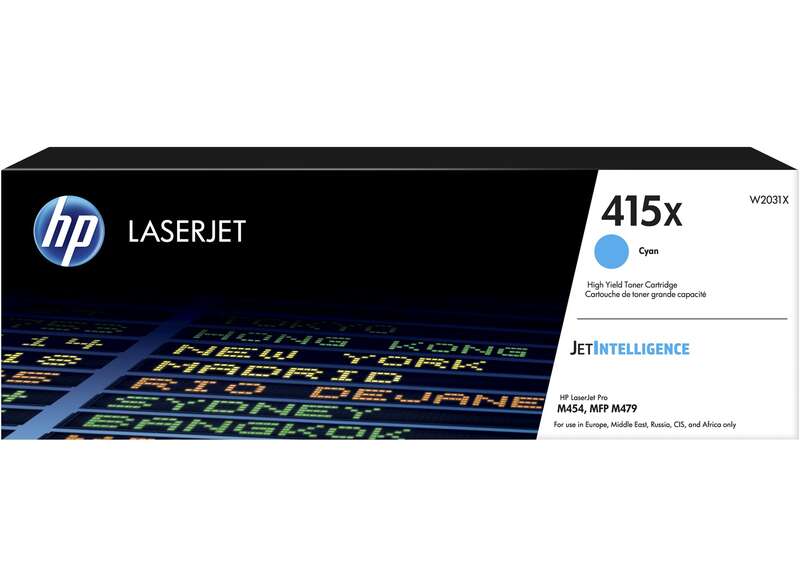 HP W2031X Ciano Cartuccia Toner Originale - 415X