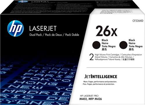 HP CF226X Confezione 2 Cartucce Toner Nero Originali - 26X