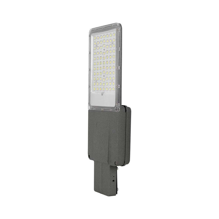 Armatura Stradale LED Solare 35W con Pannello e Batteria LiFePO4 4000K IP65 Grigio