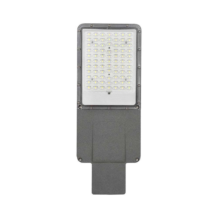 Armatura Stradale LED Solare 35W con Pannello e Batteria LiFePO4 4000K IP65 Grigio