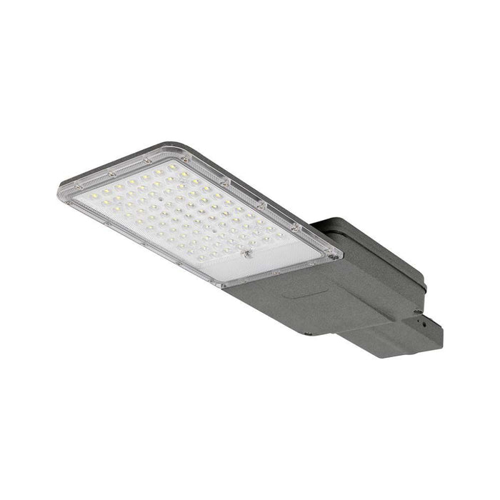 Armatura Stradale LED Solare 35W con Pannello e Batteria LiFePO4 4000K IP65 Grigio