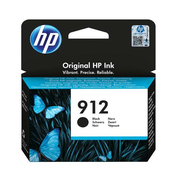 HP 912 Nero Cartuccia d'Inchiostro Originale - 3YL80AE