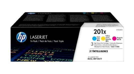 HP CF401X/CF402X/CF403X Confezione 3 Cartucce Toner Originali - 201X