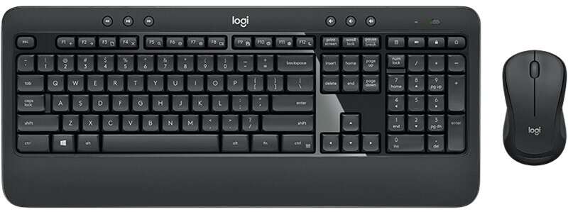 Logitech MK540 Advanced Pack Wireless Tastiera K540 + Mouse M310 3 Pulsanti - Uso Ambidestro - Colore Nero