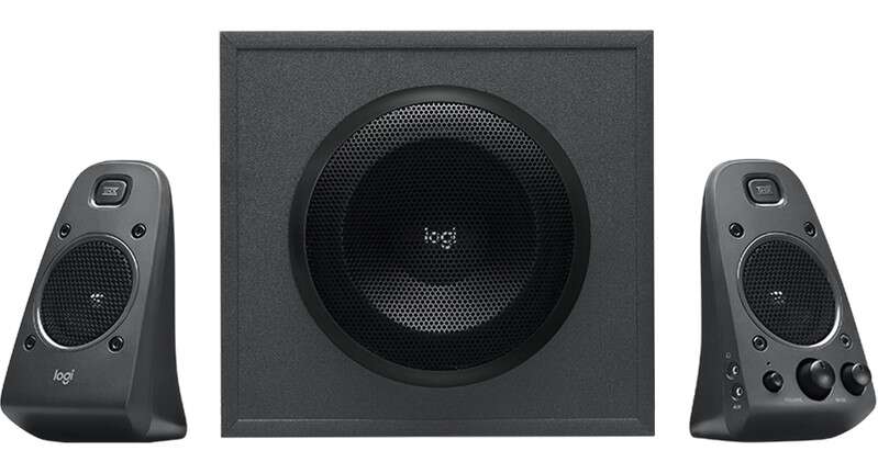 Logitech Z625 Altavoces 2.1 THX 140W - Subwoofer 260W - 2x Entradas Jack 3.5 mm - Entrada de Auriculares y RCA - Colore Nero
