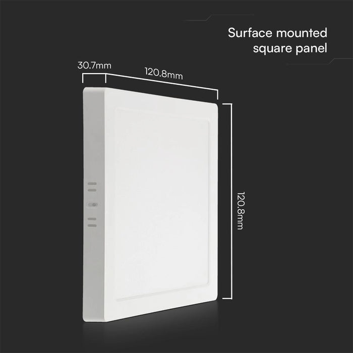Plafoniera LED 6W Quadrata 6500K Samsung IP20 Bianca V-TAC