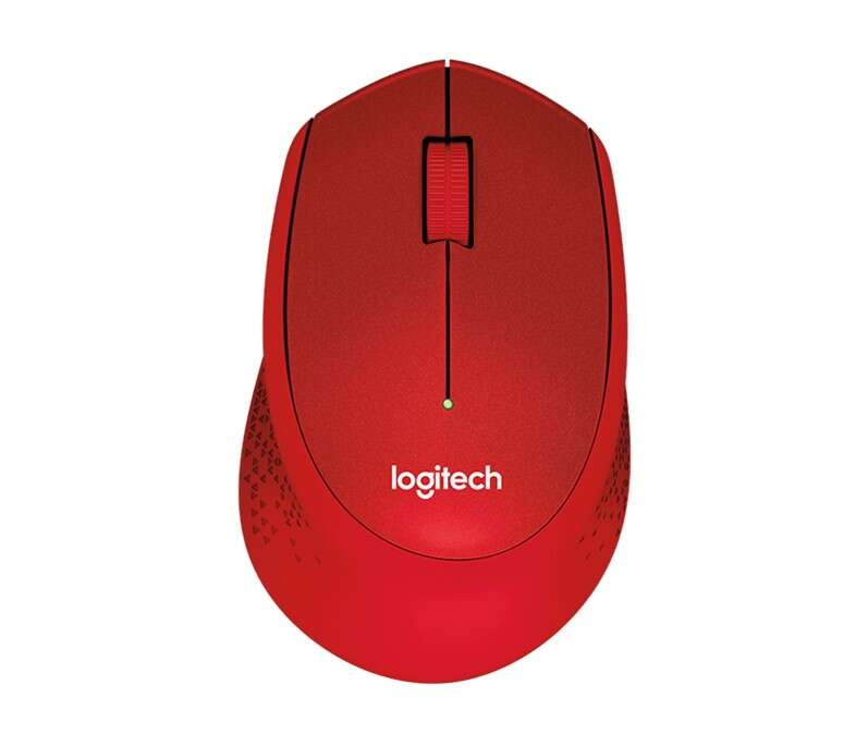 Logitech M330 Silent Plus Mouse Wireless 1000dpi - Silenzioso - 3 Pulsanti - Destrorso - Rosso