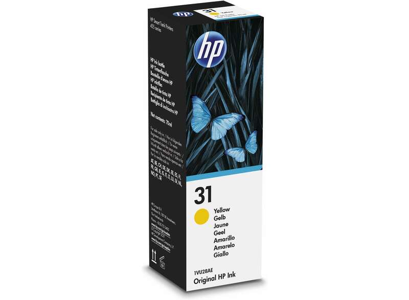HP 31 Giallo Flacone Inchiostro Originale - 1VU28AE