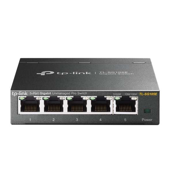TP-Link Switch Easy Smart da 5 porte Gigabit - Plug & Play - Custodia Metallica - Riduce il Consumo di Energia