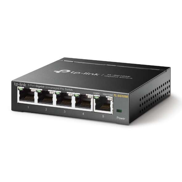 TP-Link Switch Easy Smart da 5 porte Gigabit - Plug & Play - Custodia Metallica - Riduce il Consumo di Energia