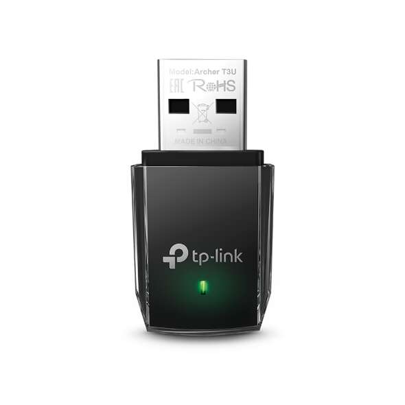 TP-LINK Archer T3U Mini Adattatore USB Wireless MU-MIMO AC1300 - Colore Nero - Alta Velocità