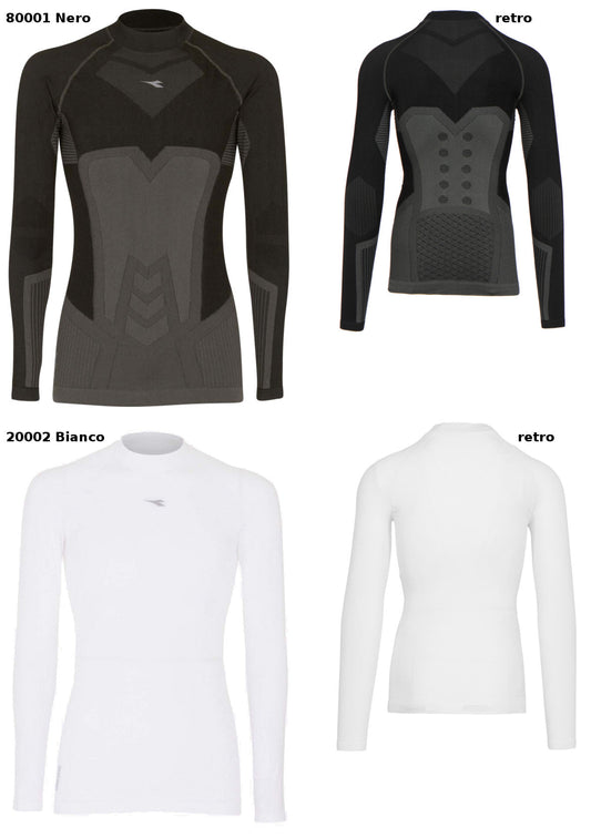Diadora Hidden Power Maglia Termica Manica Lunga Collo Alto 171188