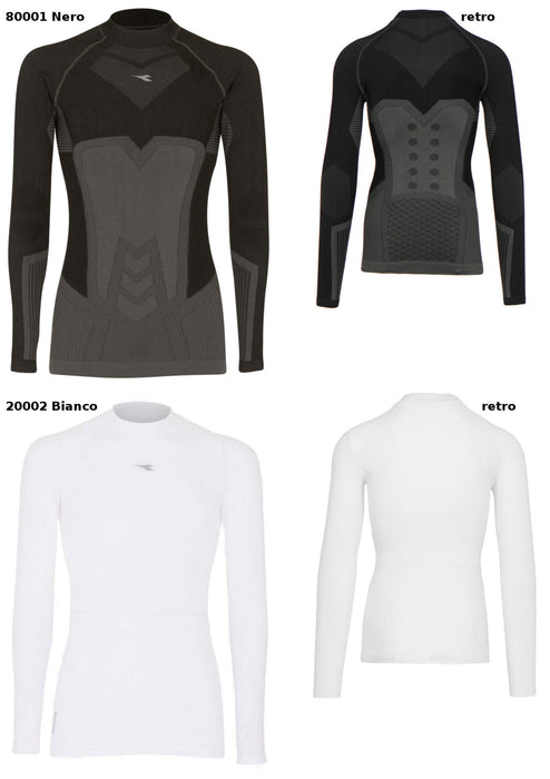 Diadora Hidden Power Maglia Termica Manica Lunga Collo Alto 171188