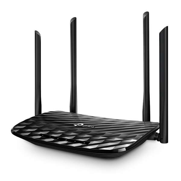 TP-Link Router Gigabit Wireless MU-MIMO Dual Band AC1200 - 4 Antenne Esterne