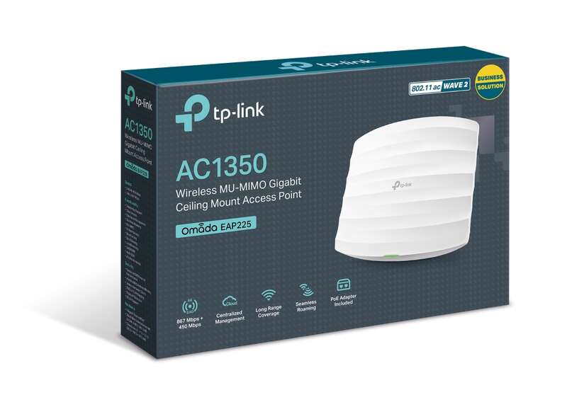TP-Link Omada Punto di Accesso Gigabit Wireless MU-MIMO AC1350 - Montaggio a Soffitto
