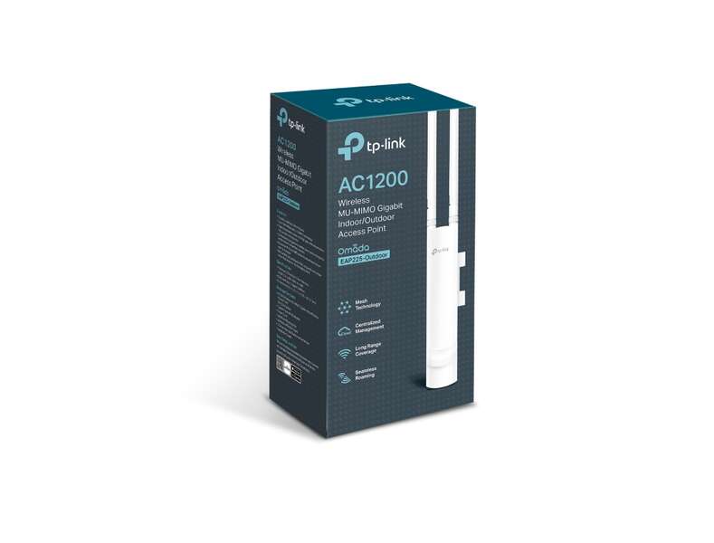 TP-Link Omada Punto di Accesso Wireless AC1200 MU-MIMO - Tecnologia Mesh - Montaggio Esterno/Interno