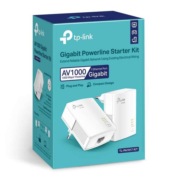 TP-Link Kit Avviamento AV1000 Gigabit Powerline