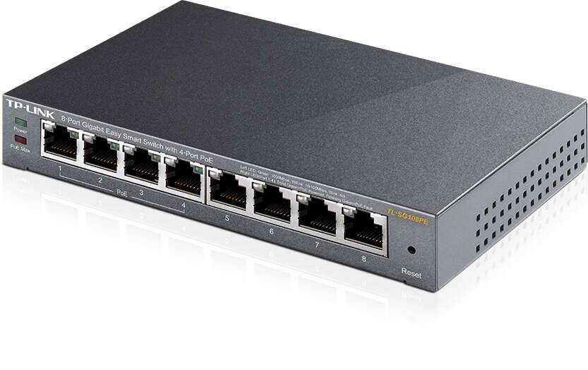 TP-Link Switch Easy Smart 8 Porte Gigabit - 4 Porte PoE