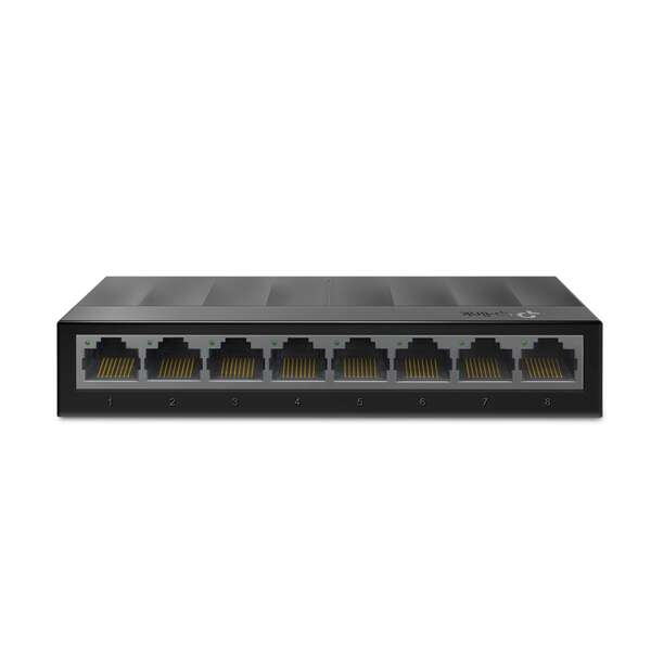 TP-Link Switch da Scrivania - 8 Porte 10/100/1000Mbps - Tecnologia Green - Controllo di Flusso - Plug & Play
