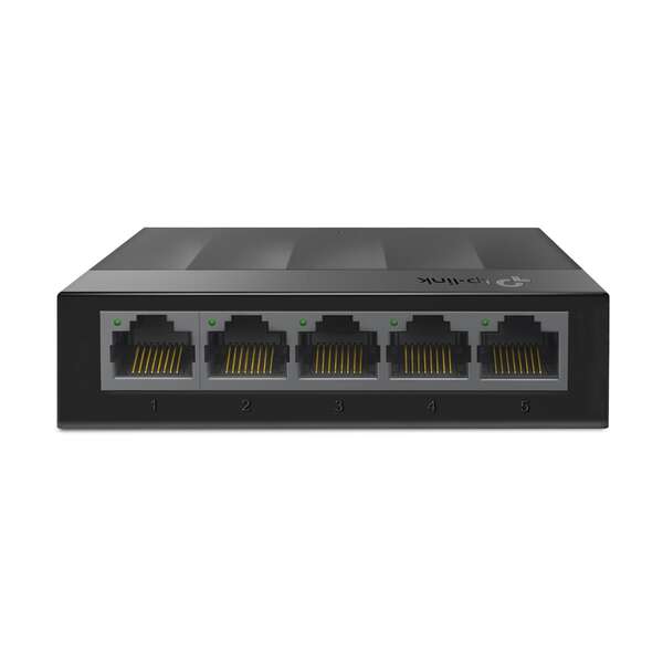 TP-Link Switch da Tavolo - 5 Porte 10/100/1000Mbps - Tecnologia Verde - Controllo di Flusso - Plug & Play