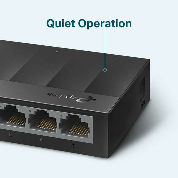 TP-Link Switch da Tavolo - 5 Porte 10/100/1000Mbps - Tecnologia Verde - Controllo di Flusso - Plug & Play