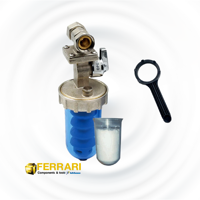 DOSATORE PROPORZIONALE DI POLIFOSFATI IN POLVERE CON BY-PASS FERRARI DOSAFER  1/2"